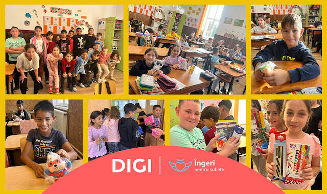 Dulăpiorul Fermecat, organizat de Grupul DIGI și Asociația Îngeri Pentru Suflete, ajută 900 de elevi din Vinga, Mailat și Mănăstur Dulăpiorul Fermecat, organizat de Grupul DIGI și Asociația Îngeri Pentru Suflete, ajută 900 de elevi din Vinga, Mailat și Mănăstur