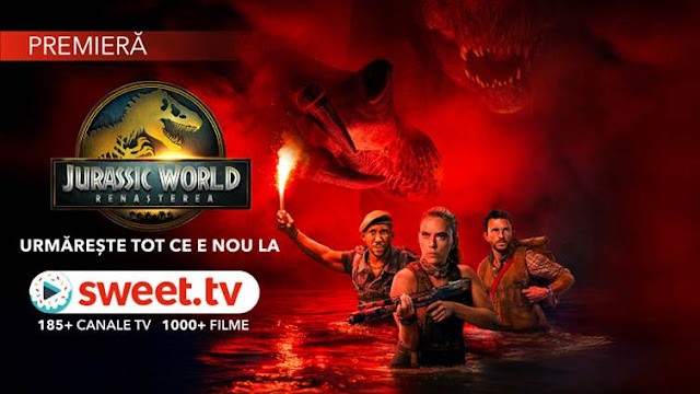 Jurassic World: Renașterea — acum disponibil pe SWEET Jurassic World: Renașterea — acum disponibil pe SWEET.TV, cu Scarlett Johansson și un ansamblu actoricesc de excepție