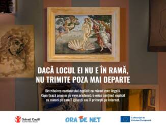 Salvați Copiii România: campanie „Dacă poza ei nu merită o ramă, nu o distribui mai departe” pentru protejarea adolescenților în mediul online