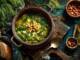 Tocăniță țăranesca de legume cu ierburi aromatice, năut și fasole verde