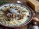 Risotto pufos cu ciuperci și parmezan parfum