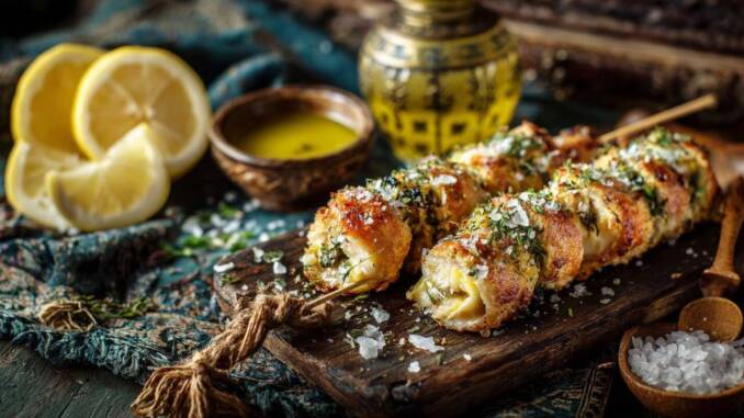 Rulouri de pui cu ierburi și lămâie: rețetă simplă cu parmezan și pesmet panko