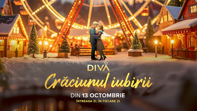 Sărbătoarea iubirii la DIVA: maraton cu 45 de premiere şi mai mult de 170 de filme tematice pentru Crăciun
