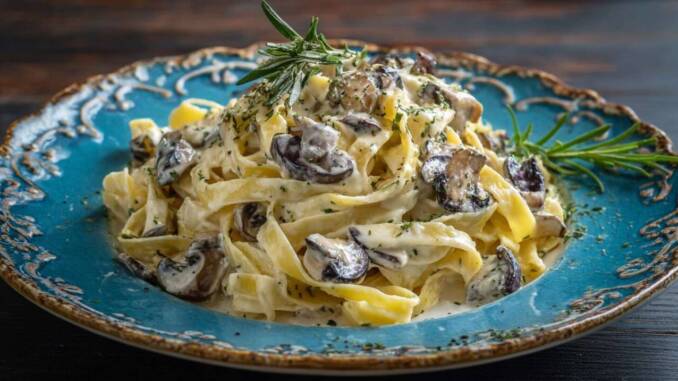 Tagliatelle cu ciuperci și unt infuzat cu salvie: rețetă cremoasă și rapidă pentru 4 porții