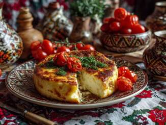 Plăcintă rustică cu roșii și cremă de capră: rețetă ușoară și crocantă pentru 4 persoane