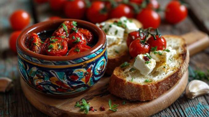 Tartă rustică cu tomate și cremă de brânză de capră: rețetă ușoară și crocantă la cuptor