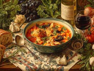 Tocană de pui cu legume și ierburi parfumate, ideală pentru prânz sau cină