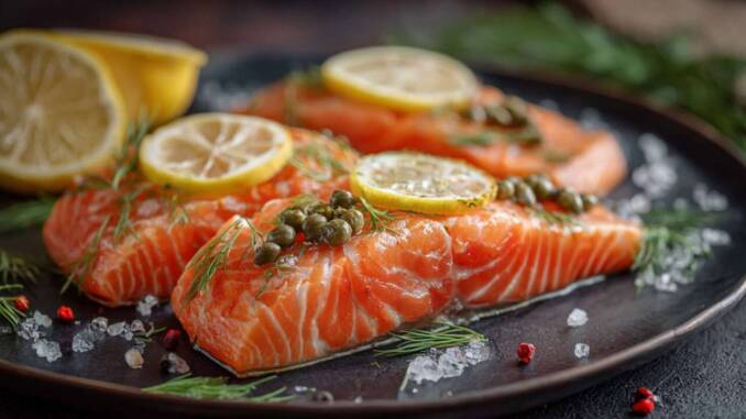 Filet de somon cu ierburi, lămâie și capere: rețetă ușoară pentru file suculente