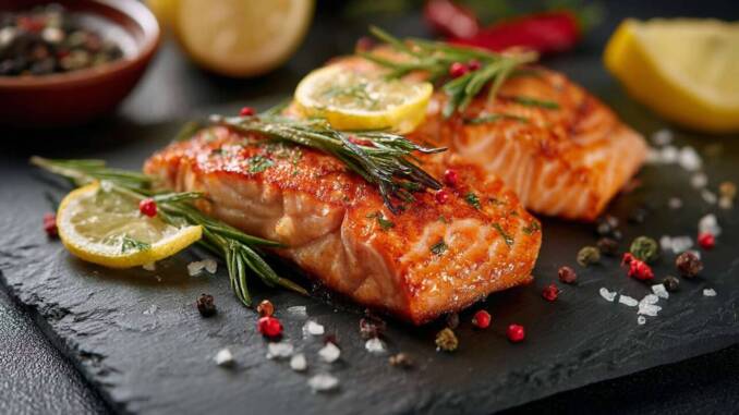 File de somon cu lămâie și ierburi aromatice: rețetă ușoară pentru piele crocantă