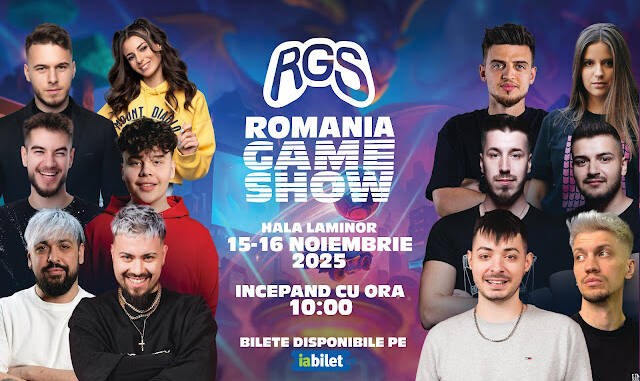 Romania Game Show la Arena Laminor: concursuri live, streameri și întâlniri cu fanii pentru entuziaști