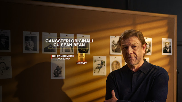 Sean Bean în Gangsteri originali la HISTORY Channel România: mituri și realități ale gangsterilor