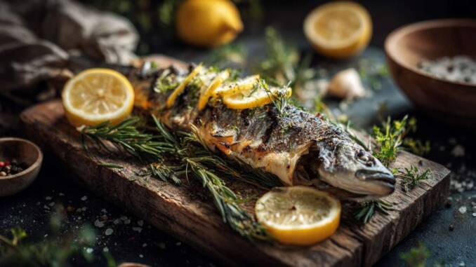 Somon copt cu lămâie și ierburi aromatice, rețetă simplă și suculentă