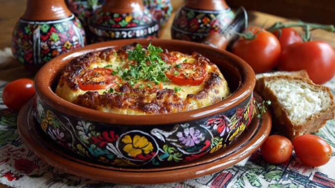 Plăcintă rustică cu roșii și brânză de capră: preparat simplu și crocant