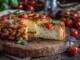 Plăcintă rustică cu roșii și busuioc verde — rețetă cu ricotta și parmezan