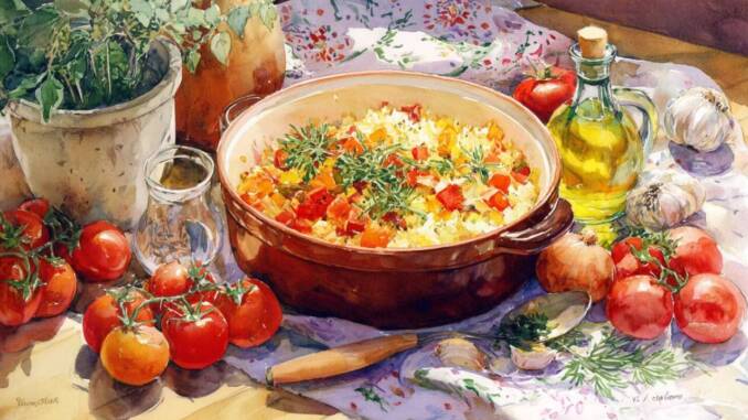 Tocană vegetariana cu ierburi și usturoi: rețetă ușoară și modalitate optimă de servire