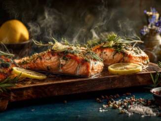 Somon copt cu ierburi, lămâie și unt — o rețetă rapidă și suculentă