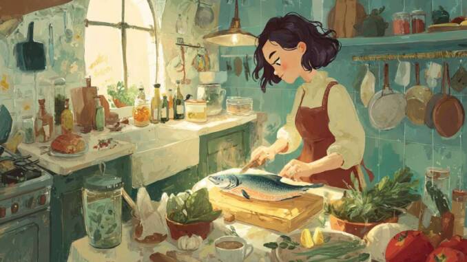 Somon copt cu lămâie și ierburi aromatice, rețetă rapidă și suculentă