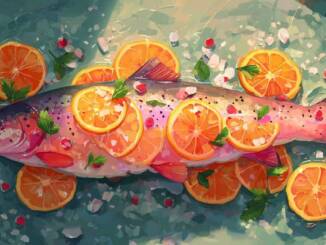 Somon la cuptor cu lămâie și usturoi, rețetă ușoară pentru file moi și suculente