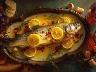 Somon copt cu sos de lămâie și capere, rețetă rapidă și sofisticată