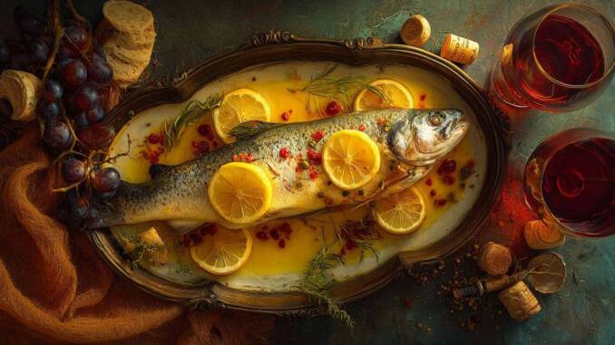 Somon copt cu sos de lămâie și capere, rețetă rapidă și sofisticată