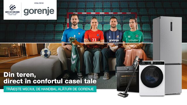 Gorenje, partener oficial al EHF EURO 2026, România evoluează în grupa B la Herning