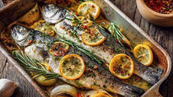 Somon copt cu lămâie, usturoi și ierburi — rețetă rapidă și sănătoasă