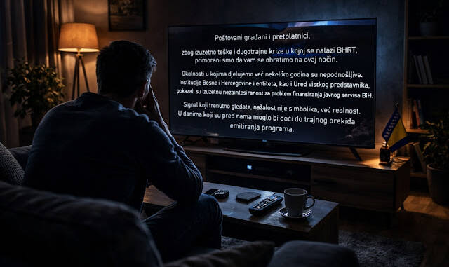 Criza financiară de la BHRT pune în pericol difuzarea BHT1 și amenință existența televiziunii publice