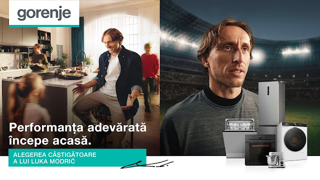 Gorenje îl desemnează pe Luka Modrić drept ambasador al brandului pentru armonia dintre viața de acasă și performanță