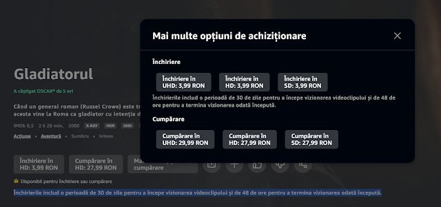 Magazinul Prime Video în România: peste 770 de titluri și închirieri disponibile începând de la 3,99 lei