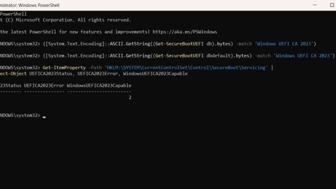 Microsoft actualizează certificatul Windows UEFI CA 2023 folosit la secure boot pe PC-urile cu Windows 11