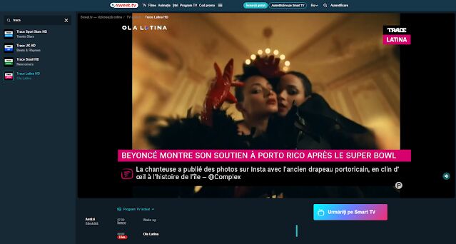 SWEET.TV România extinde oferta cu patru canale Trace: Trace Sport Stars HD, Trace UK HD, Trace Brasil HD și Trace Latina HD